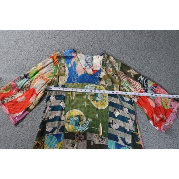 New Johnny Was Tunic Shirt Womens Small Multi Samantha Japanese Print - Picture 5 of 9